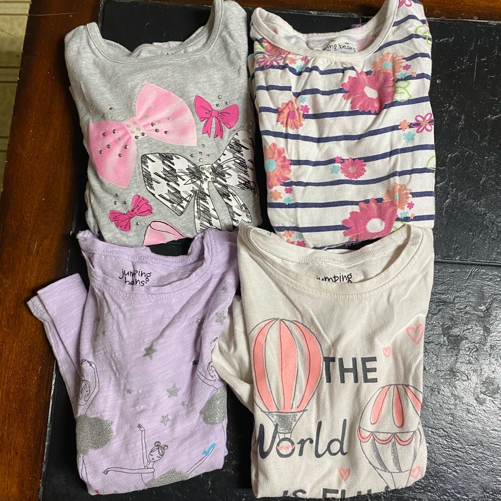 4 girls size 6 long sleeves